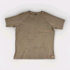 AG Adriano Goldschmied Short Sleeve Tee Men’s Tan Medium Cotton Crew Neck